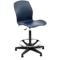 Chair Polypropylene Blue High Base With Foot Ring