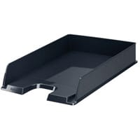 Rexel Choices Letter Tray, A4, Black (Ref 2115598) - Durable Tray for Organising Documents