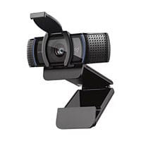 Logitech C920e Webcam - 1080p Full HD, USB 3.2, Privacy Shutter, Crystal Clear Audio, Privacy Shutter, Clip Mount, 1.5m Cable - Internet WebCam for PC, Laptop - Colour: Black