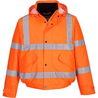 Portwest S463 Hi-Vis Bomber Jacket Orange Medium