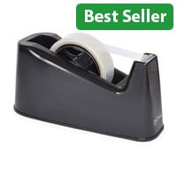 Rapesco Germ-Savvy 500 Tape Dispenser Heavy Duty Black RPTD500B