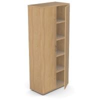 Tall Cupboard with Lockable Doors Adjustable Shelves and Floor-leveller Feet W800xD420xH1850mm 18mm Panel Beech - Universal Storage Can Be Used Alone Or Accompany The Switch Komo or Ashford Ranges