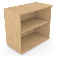 Low Bookcase With Adjustable Shelves & Floor-leveller Feet W800xD420xH725mm 18mm Panel Beech - Universal Storage Can Be Used Alone Or Accompany The Switch Komo or Ashford Ranges