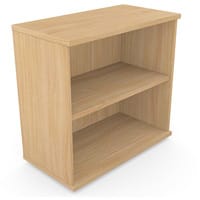 Low Bookcase With Adjustable Shelves & Floor-leveller Feet W800xD420xH770mm 18mm Panel Beech - Universal Storage Can Be Used Alone Or Accompany The Switch Komo or Ashford Ranges