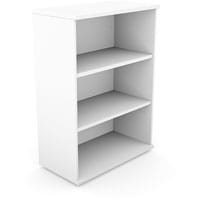 Medium Bookcase 1130mm High With Adjustable Shelves & Floor Leveller Feet W800xD420XH1130mm 18mm Panel White - Universal Storage Can Be Used Alone Or Accompany The Switch Komo or Ashford Ranges