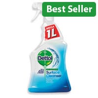 Dettol Pack of 6 1L Surface Cleaner Trigger Spray No Fragrance 3165417