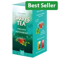 Barry's Organic Peppermint Tea - String/Tag/Envelope Pack of 20