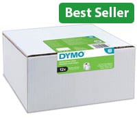 Dymo 2093093 Large Address Labels - 36mm x 89mm, 12-Roll Value Pack