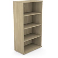 Medium Tall Bookcase with Adjustable Shelves and Floor-leveller Feet W800xD420xH1490mm 18mm Panel Urban Oak - Universal Storage Can Be Used Alone Or Accompany The Switch Komo or Ashford Ranges