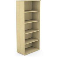 Tall Bookcase With Adjustable Shelves and Floor-leveller Feet W800xD420xH1850mm 18mm Panel Maple - Universal Storage Can Be Used Alone Or Accompany The Switch Komo or Ashford Ranges