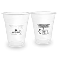 12oz Earthpak PLA Cold Compostable Cup 96mm Diameter Pack of 1000