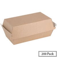 Fiesta Compostable Kraft Food Boxes Small 172mm (Pack of 200)