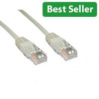 Cables Direct 0.25 m Cat6 RJ45 Patch Cable - Grey U/UTP (M‑M)