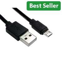 Cables Direct 99CDL2-1600 USB cable 0.5 m USB 2.0 USB A Micro-USB B Black