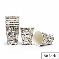 Cup 12oz 35cl Hot Drink Pattern (Pack of 50) NU903004