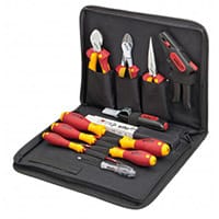 Wiha 36389 12‑Piece VDE‑Insulated Electrician Tool Set