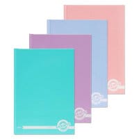 Premto Pastel A5 Hardcover Notebook - 160 Pages, Assorted Colours, Pack of 5