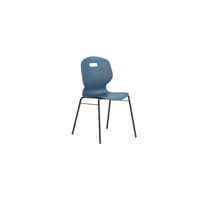 Arc Canteen 4 Leg Chair With Brace Steel Blue