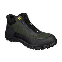 Portwest FE04 Girder Composite Mid Boot S3S ESD SR FO Black/Green Size 37