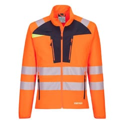 Portwest DX481 DX4 Hi-Vis Lightweight Mid Layer Orange/Black Size 5XL