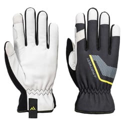 Portwest A775 Stretch Utility Leather Glove Black Size S