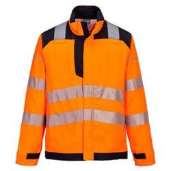 Portwest FR72 Flame Resistant Anti-Static Hi-Vis Sweatshirt Orange/Black Size XXL