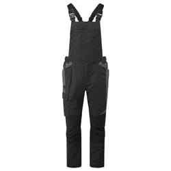 Portwest T746 WX3 Industrial Wash Bib and Brace Black Size XXL