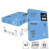Paperline EyeCare A3 Recycled White Paper - 80gsm, Box of 2500 Sheets
