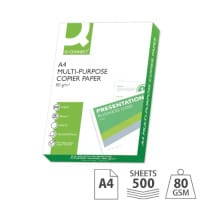 Q-Connect A4 Printer Paper - 80gsm, White, Ream of 500 Sheets KF01087