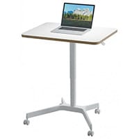 Leitz Ergo Small Manual Height Adjustable Sit Stand Desk 114cm Height x 80cm Width x 60cm Depth