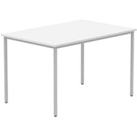 Core Office Rectangular Arctic White Multi-Use Table 1200mmX800mm Silver Frame