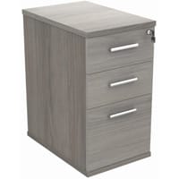 Core Desk High Office Storage Unit 600mm Depth x 404mm Width x 730mm High Alaskan Grey Oak