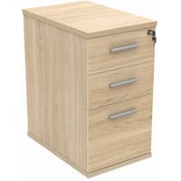 Core Desk High Office Storage Unit 600mm Depth x 404mm Width x 730mm High Canadian Oak