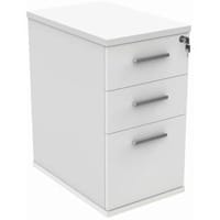 Core Desk High Office Storage Unit 600mm Depth x 404mm Width x 730mm High Arctic White