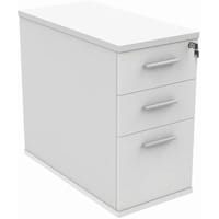 Core Desk High Office Storage Unit 800mm Depth x 404mm Width x 730mm High Arctic White