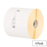 Zebra Z-Perform 1000D White Direct Thermal Self-Adhesive Labels 102 x 159 mm Pack of 4
