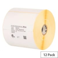Zebra Z-Perform 1000D White Direct Thermal Labels 102 x 76mm - 880191-076D - 930 Labels per Roll Pack of 12
