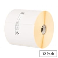 Zebra Z-Perform 1000D White Self-Adhesive Printer Label 102 x 178mm - 3012883-T - 400 Per Roll Pack of 12