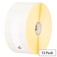 Zebra Z-Select 2000T White Thermal Transfer Labels 57 x 32mm - 3006318 - 2,100 Labels per Roll Pack of 12