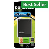 Duracell CEF27 All‑in‑One AA & AAA Charger with Rechargeable Batteries