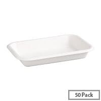Fiesta Compostable Bagasse Food Trays 16oz (50 Pack)