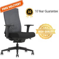 PostureX - Black Mesh Ergonomic Office Chair - 10 Year Warranty