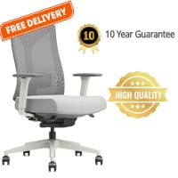PostureX - Grey Mesh Ergonomic Office Chair - 10 Year Warranty