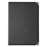 Olympia Faux Leather Menu Cover A5 Black
