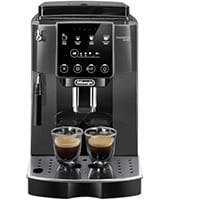 De'Longhi Magnifica Start Automatic Coffee Machine Grey/Black with 4 Pre-set Drinks, 15 bar, 1.8 L Water, Bean Grinder & Milk Frother