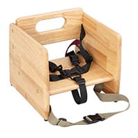 Bolero Booster Seat Natural Wood