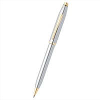 Cross Century II Medalist Ballpoint Pen Chrome with 23KT Gold-Plated Trims