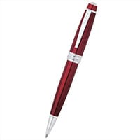 Cross Bailey Red Lacquer Ballpoint Pen with Chrome Trims