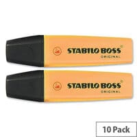 Stabilo Boss Highlighters - Orange, Pack of 10