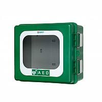 ARKY Heated Outdoor AED Defibrillator Cabinet Green Lockable HA60.213